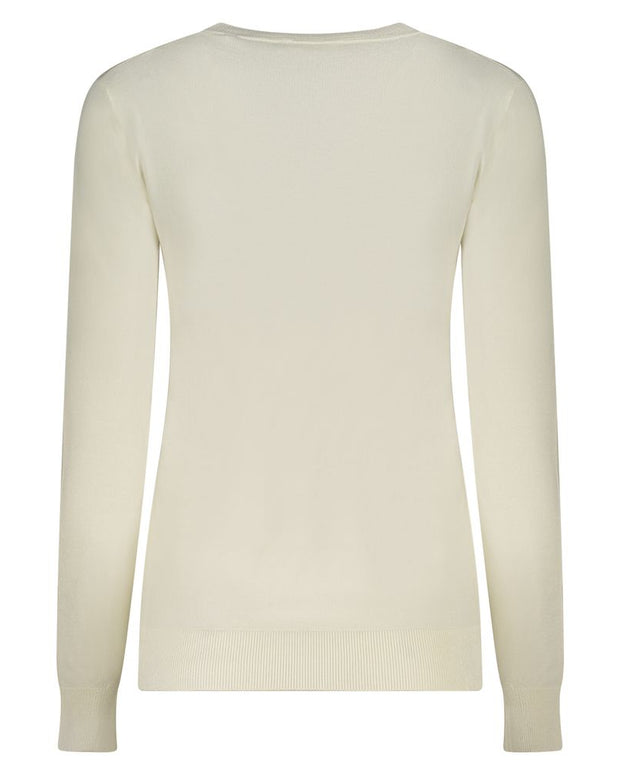 White Viscose Women Sweater