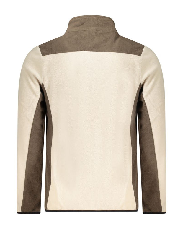 Beige Polyester Men Sweater