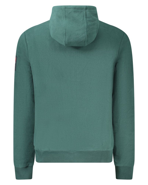 Green Polyester Men Sweater