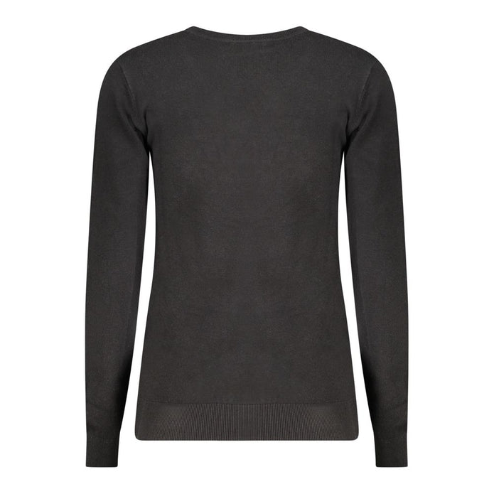 Black Viscose Women Sweater