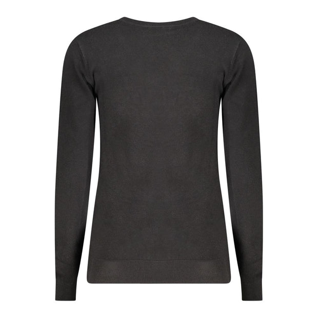 Black Viscose Women Sweater