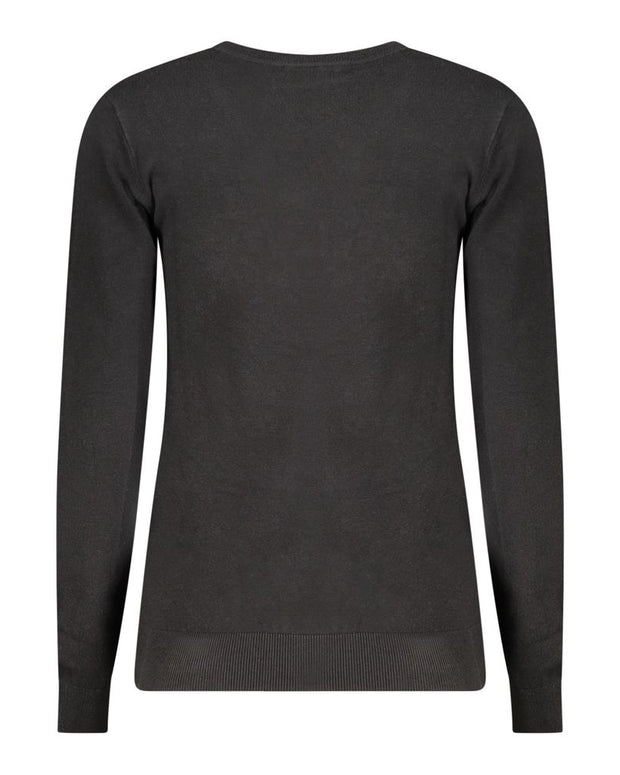Black Viscose Women Sweater