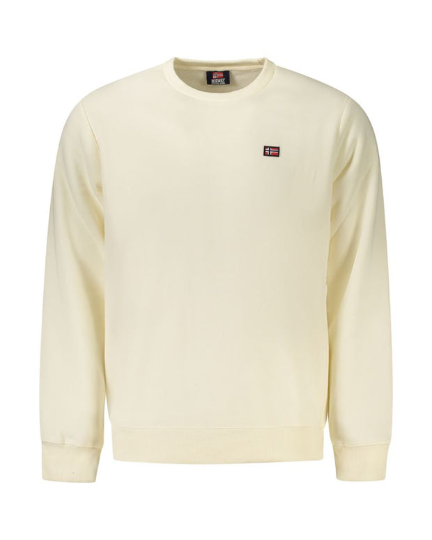 White Cotton Men Sweater
