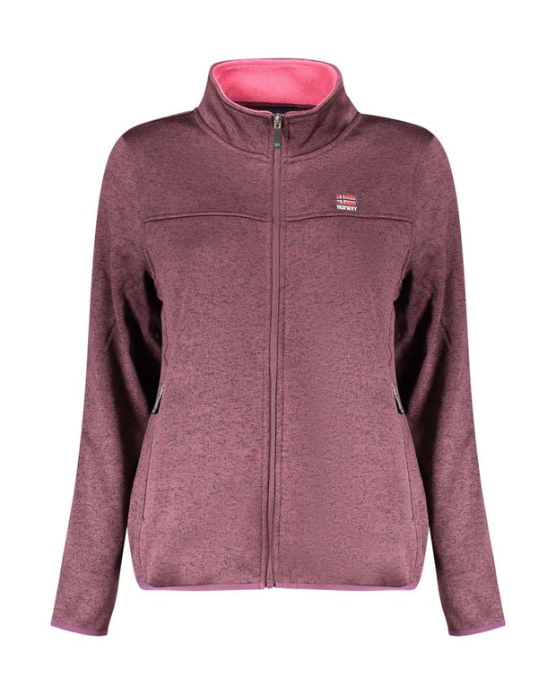 Purple Polyester Sweatshirt