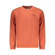 Orange Cotton Men Sweater