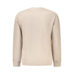 Beige Cotton Men Sweater