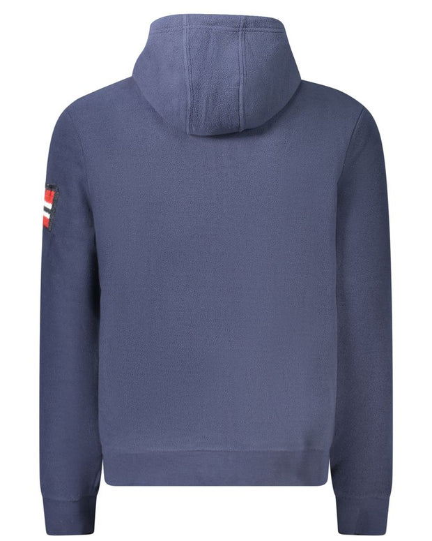 Blue Polyester Men Sweater