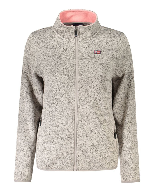 Beige Polyester Women Sweater