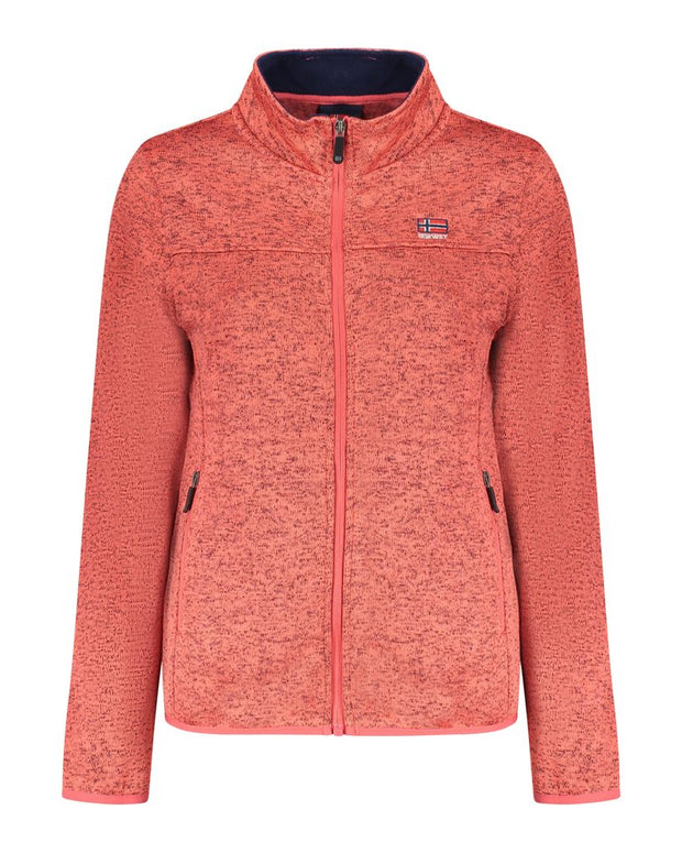 Pink Polyester Women Sweater