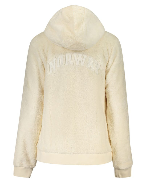 White Polyester Women Jacket