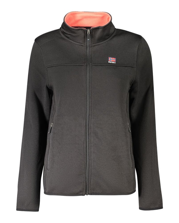 Black Polyester Women Sweater