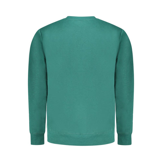 Green Cotton Mens Sweater