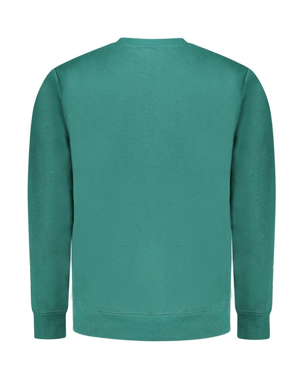 Green Cotton Mens Sweater