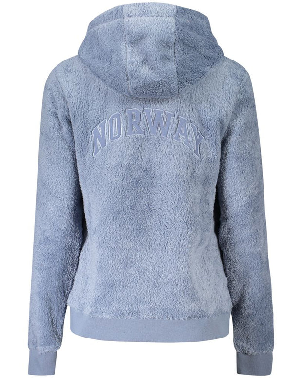 Blue Polyester Women Jacket