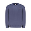 Blue Cotton Men Sweater