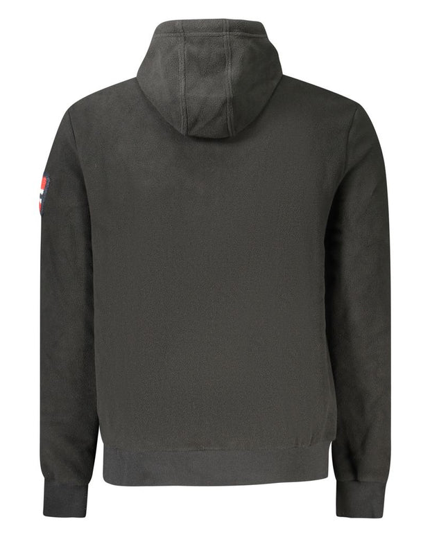 Black Polyester Men Sweater