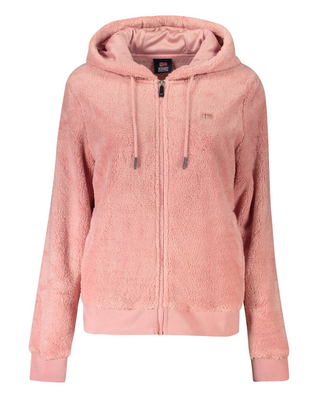 Pink Polyester Women Jacket