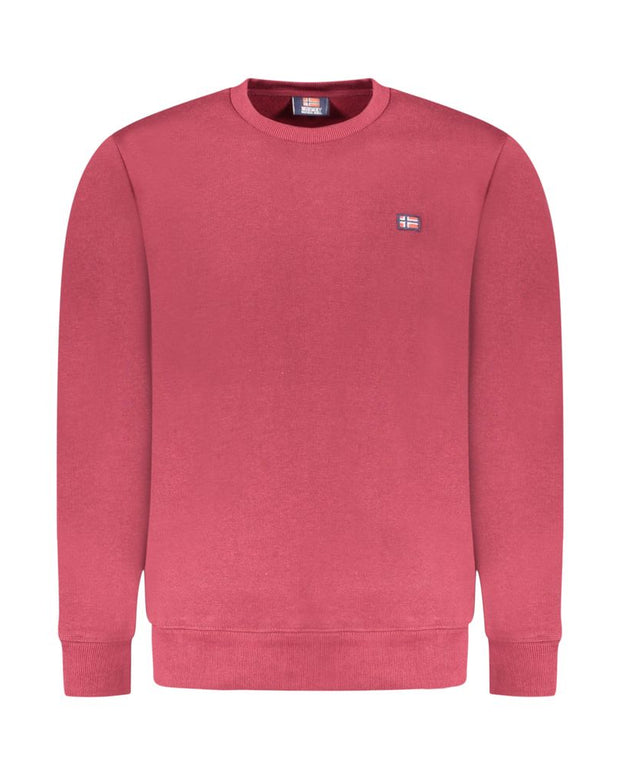 Red Cotton Men Sweater