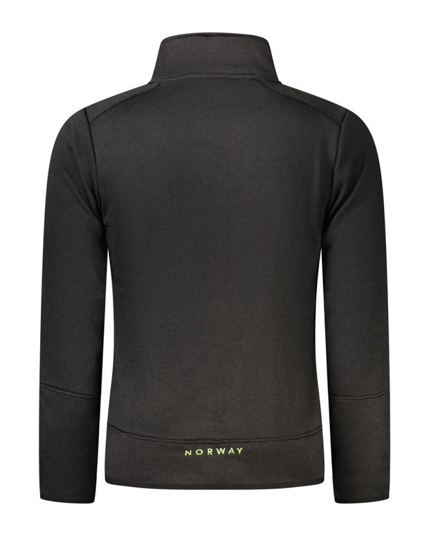 Black Polyester Men Sweater