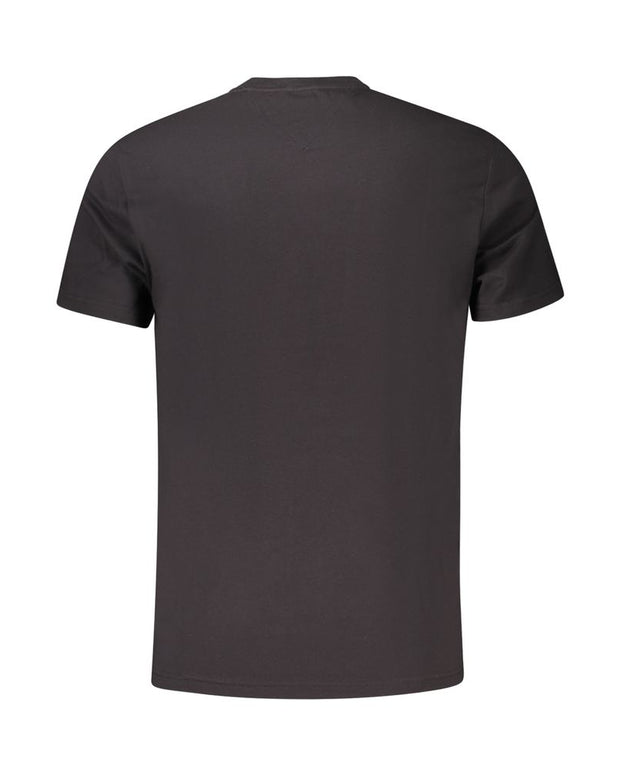 Black Cotton Men T-Shirt