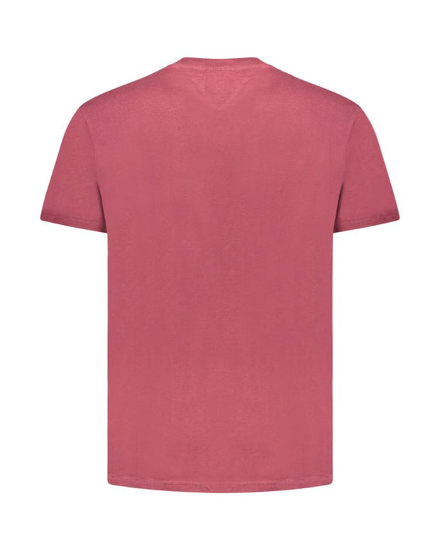 Red Cotton Men T-Shirt
