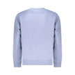 Blue Cotton Men Sweater