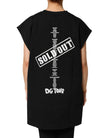 Black Cotton Sleeveless DG Fashion Top