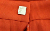 Red Pants Cropped 3/4 Short Nude Capri Pants