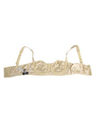 Cream Satin Blend Balconette Bra Underwear