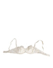 White Silk Satin Balconnet Lingerie Bra Underwear