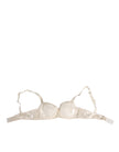 White Satin Lace Balconnet Lingerie Underwear