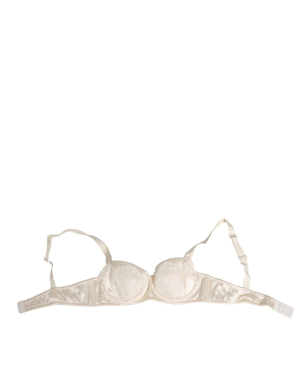White Satin Lace Balconnet Lingerie Underwear
