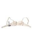 White Satin Lace Balconnet Lingerie Underwear