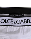 White Logo Waistband Modal Cotton Thong  Underwear