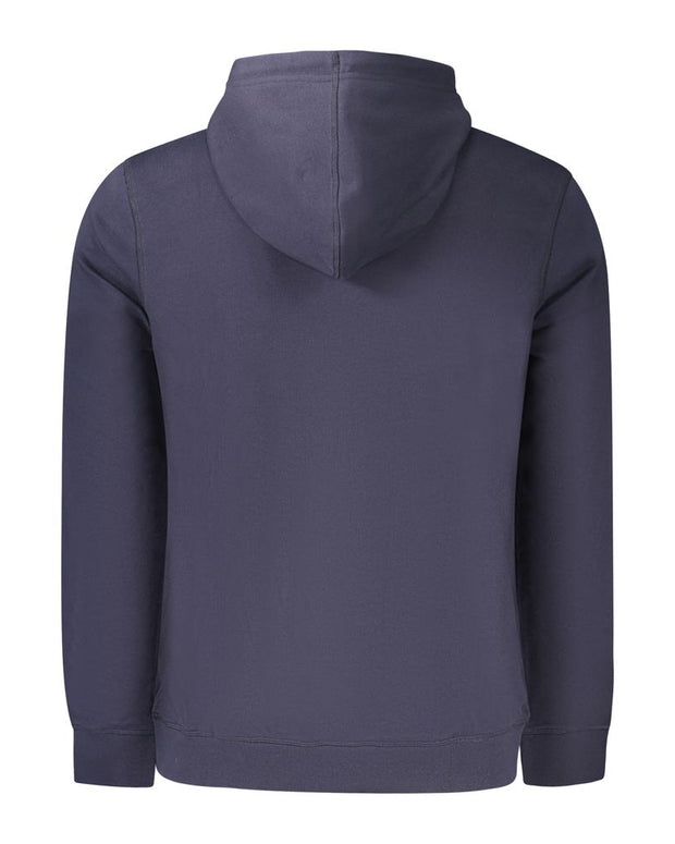 Blue Cotton Men Sweater