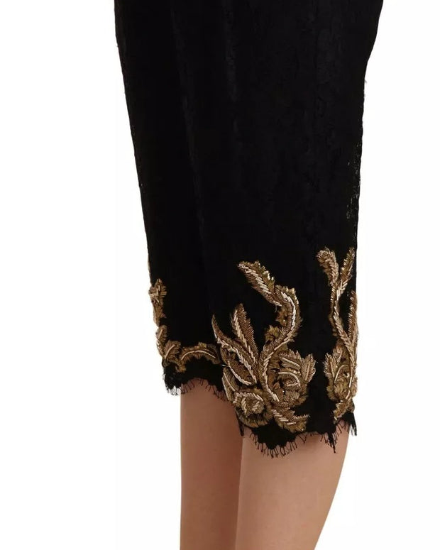 Black Lace Gold Baroque SPECIAL PIECE Shorts