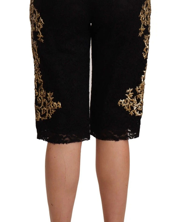 Black Lace Gold Baroque SPECIAL PIECE Shorts