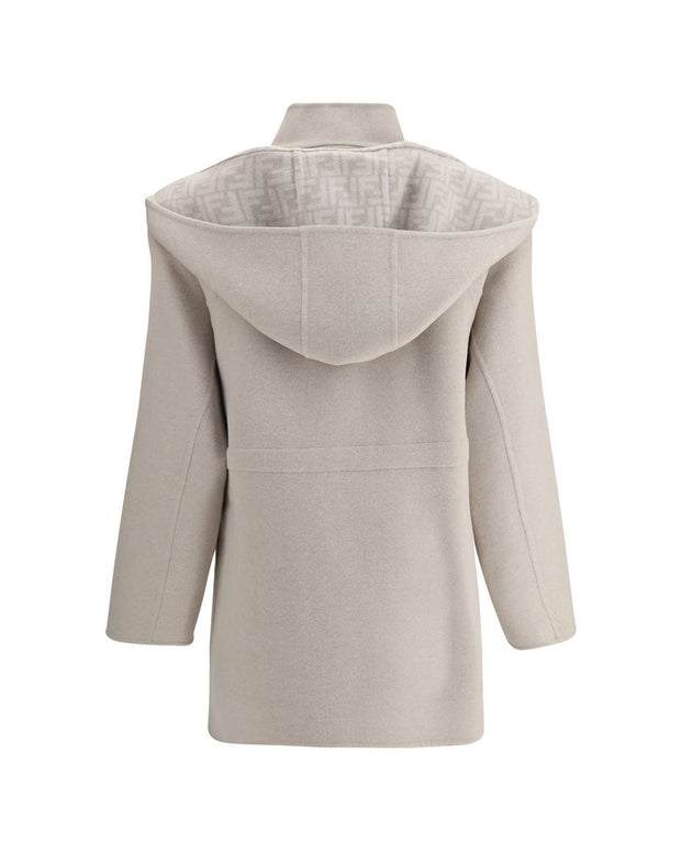 Wool Coat with removable hood