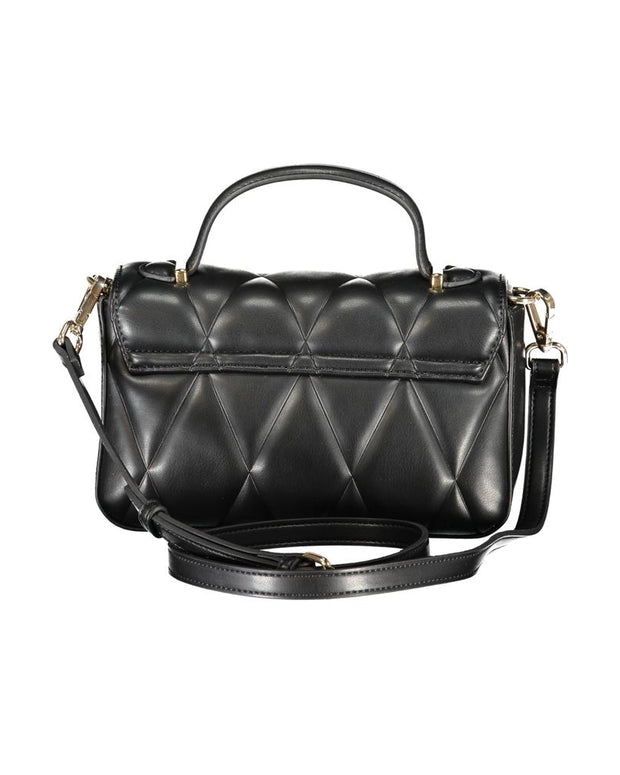 Black Polyethylene Women Handbag