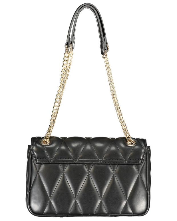 Black Polyethylene Women Handbag