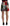 Multicolor Patchwork A-line Polyester Skirt