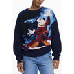 Blue Cotton Women Sweater