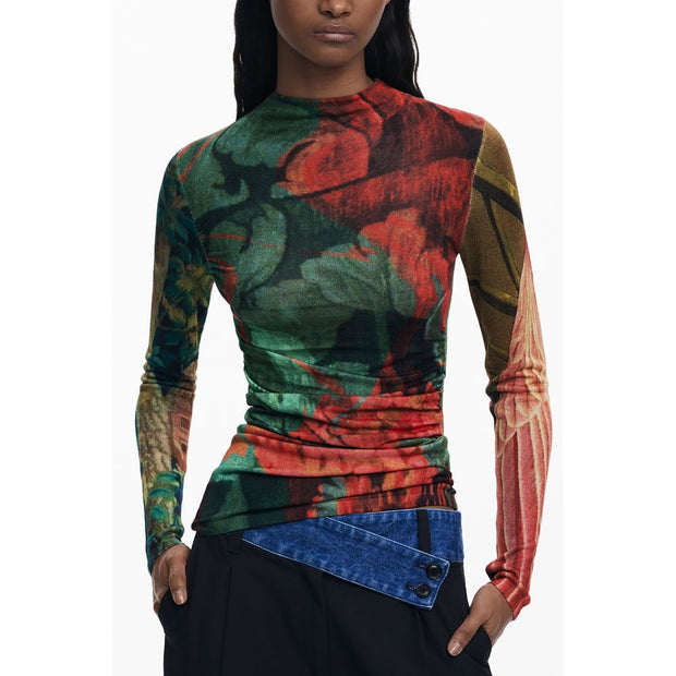 Green Viscose Women Sweater