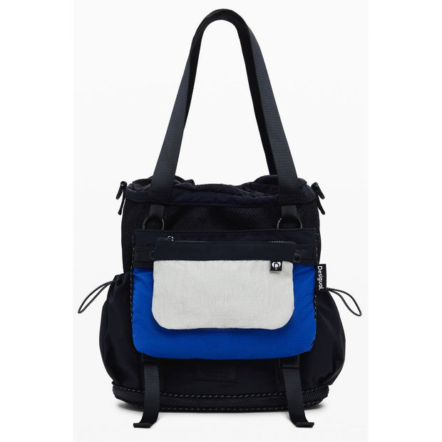 Black Polyester Women Handbag