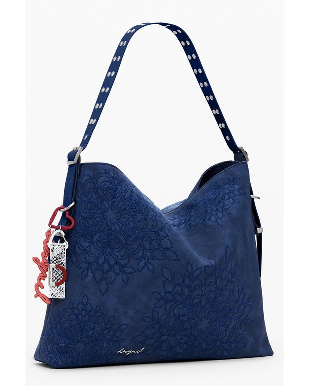 Blue Polyethylene Women Handbag