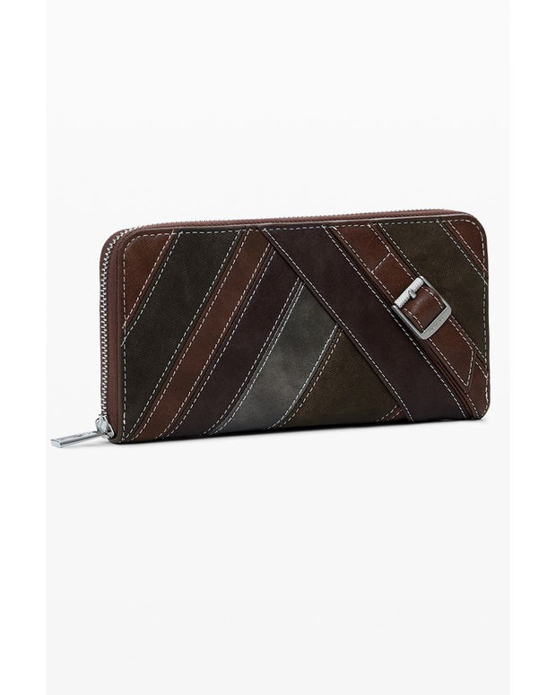 Brown Polyethylene Women Wallet
