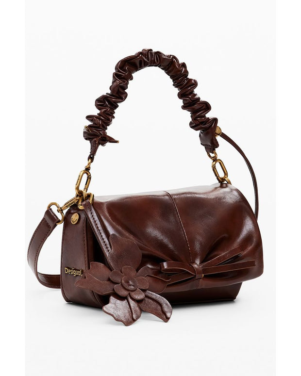 Brown Polyethylene Women Handbag