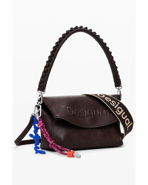 Brown Polyethylene Women Handbag