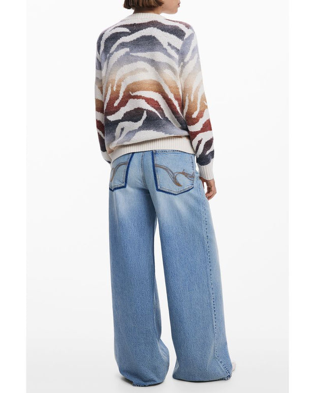 White Polyamide Women Sweater