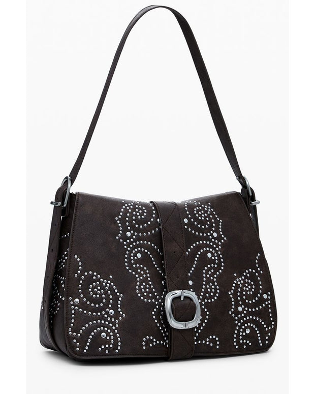 Brown Polyethylene Women Handbag